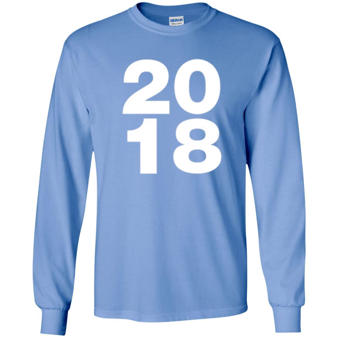 Happy New Year T-shirt 2018 New Year Party T-shirt Carolina Blue
