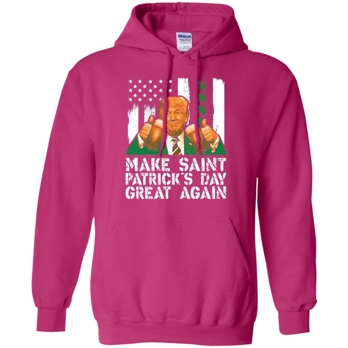 Make St Patrick_s Day Great Again Funny Trump T-shirt Heliconia