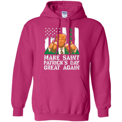 Make St Patrick_s Day Great Again Funny Trump T-shirt Heliconia