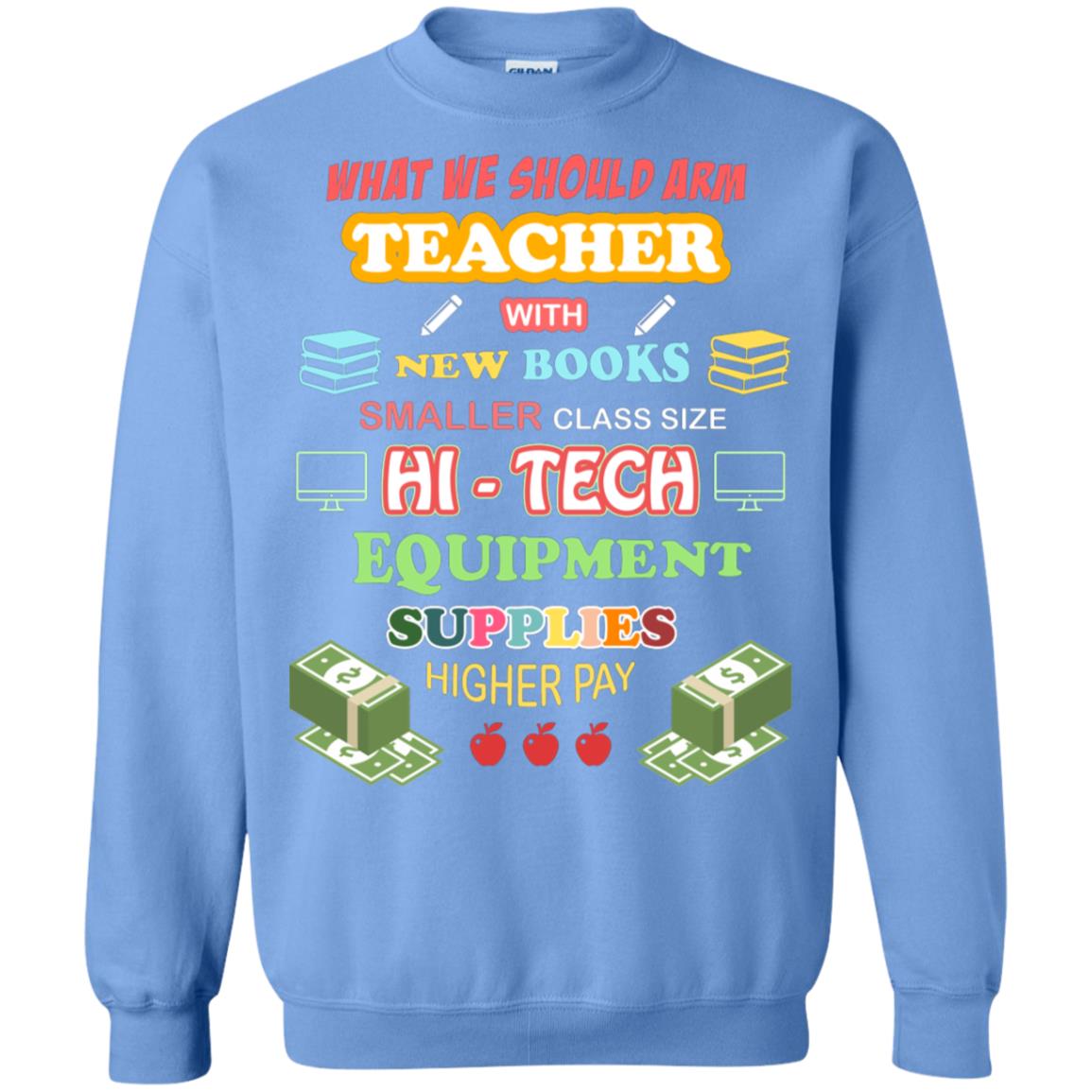 What We Should Arm Teacher With New Books Smaller Class Size Hi - Tech Equipment Supplies Higher Pay Carolina Blue