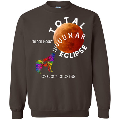 Best Total Lunar Eclipse Shirt 2018 Blood Moon T-shirt Dark Chocolate
