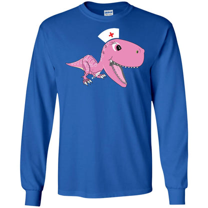 Dinosau-nurse Dinosaurus Nursing Shirt Royal