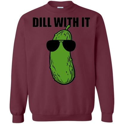 Cucumber T-shirt Dill With It Maroon