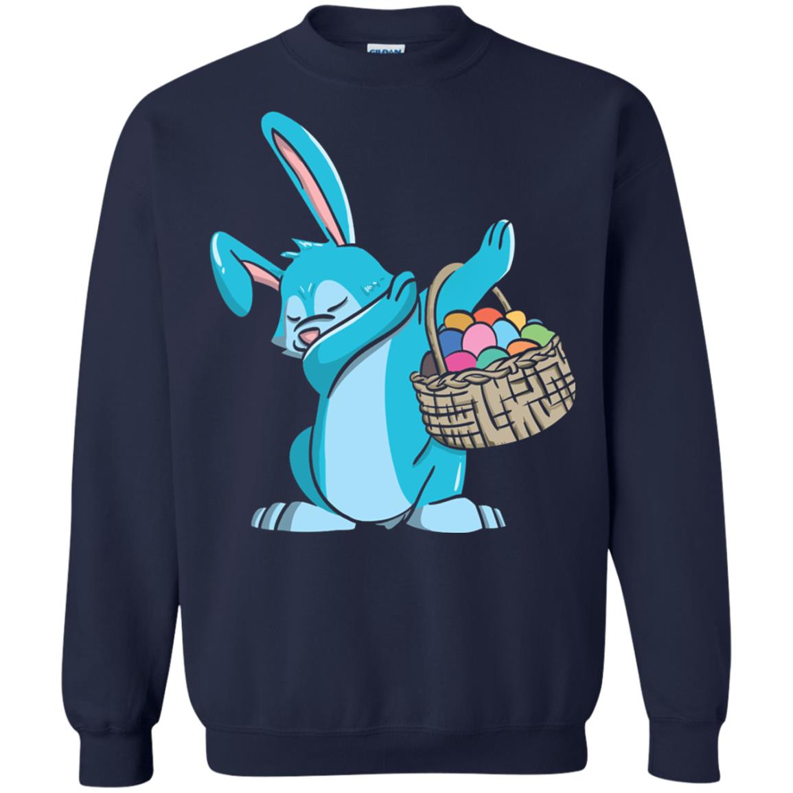 Easter Bunny Dab Easter Shirt Navy