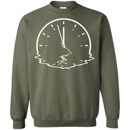 Alzheimer's & Dementia Awareness Funny Clock Gift Shirt Military Green