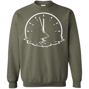 Alzheimer's & Dementia Awareness Funny Clock Gift ShirtG180 Gildan Crewneck Pullover Sweatshirt 8 oz.
