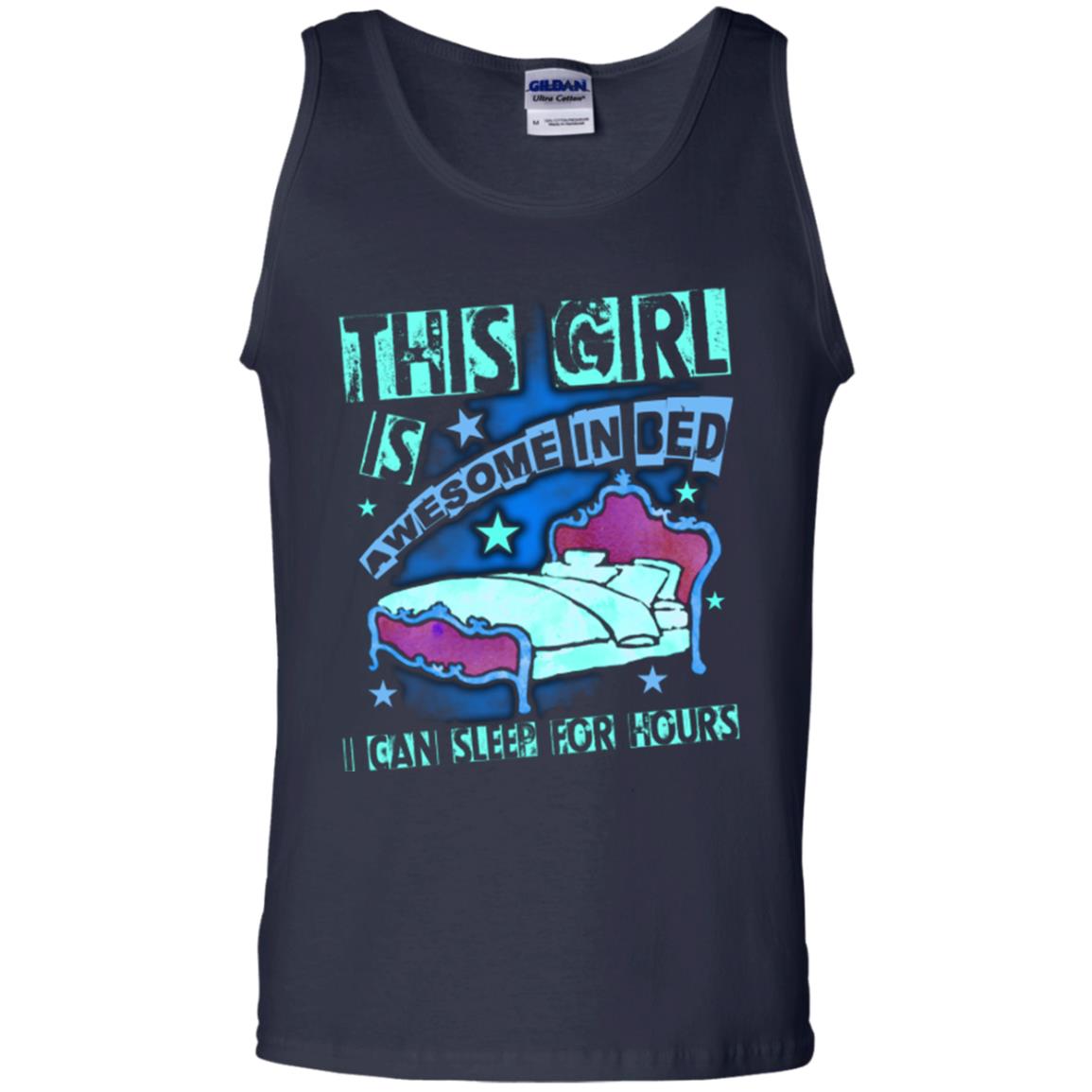 This Girl Is Awesome In Bed I Can Sleep For Hours T-shirt Navy