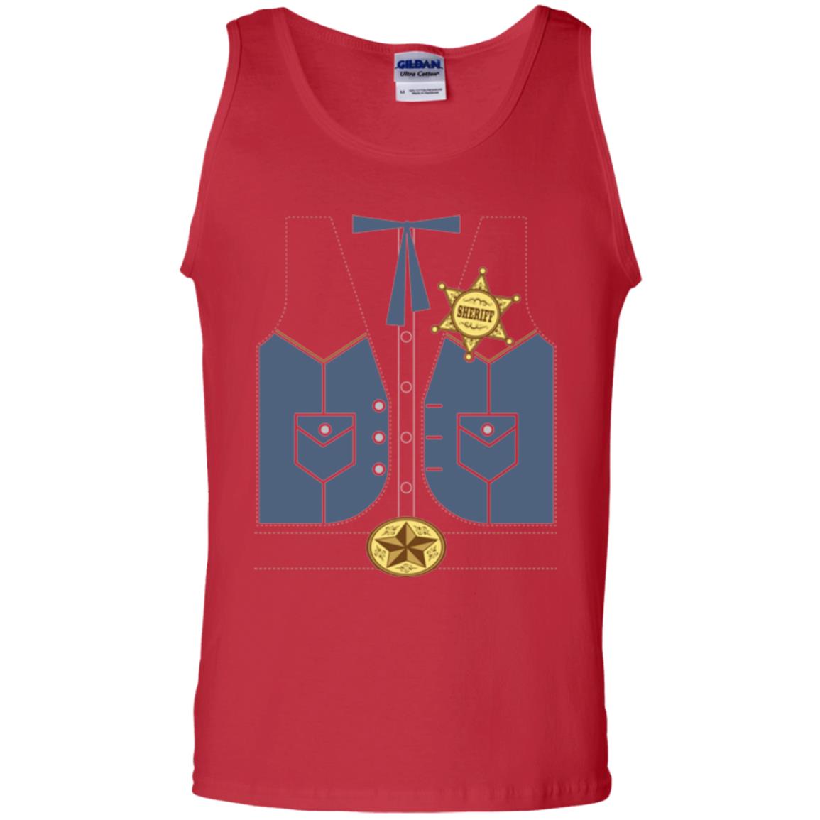 Western Cowboy Sheriff T-shirt Red