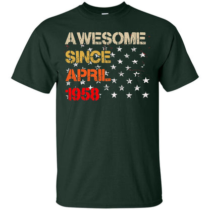 Born In April 1958 60th Birthday Awesome Since April 1958 Forest