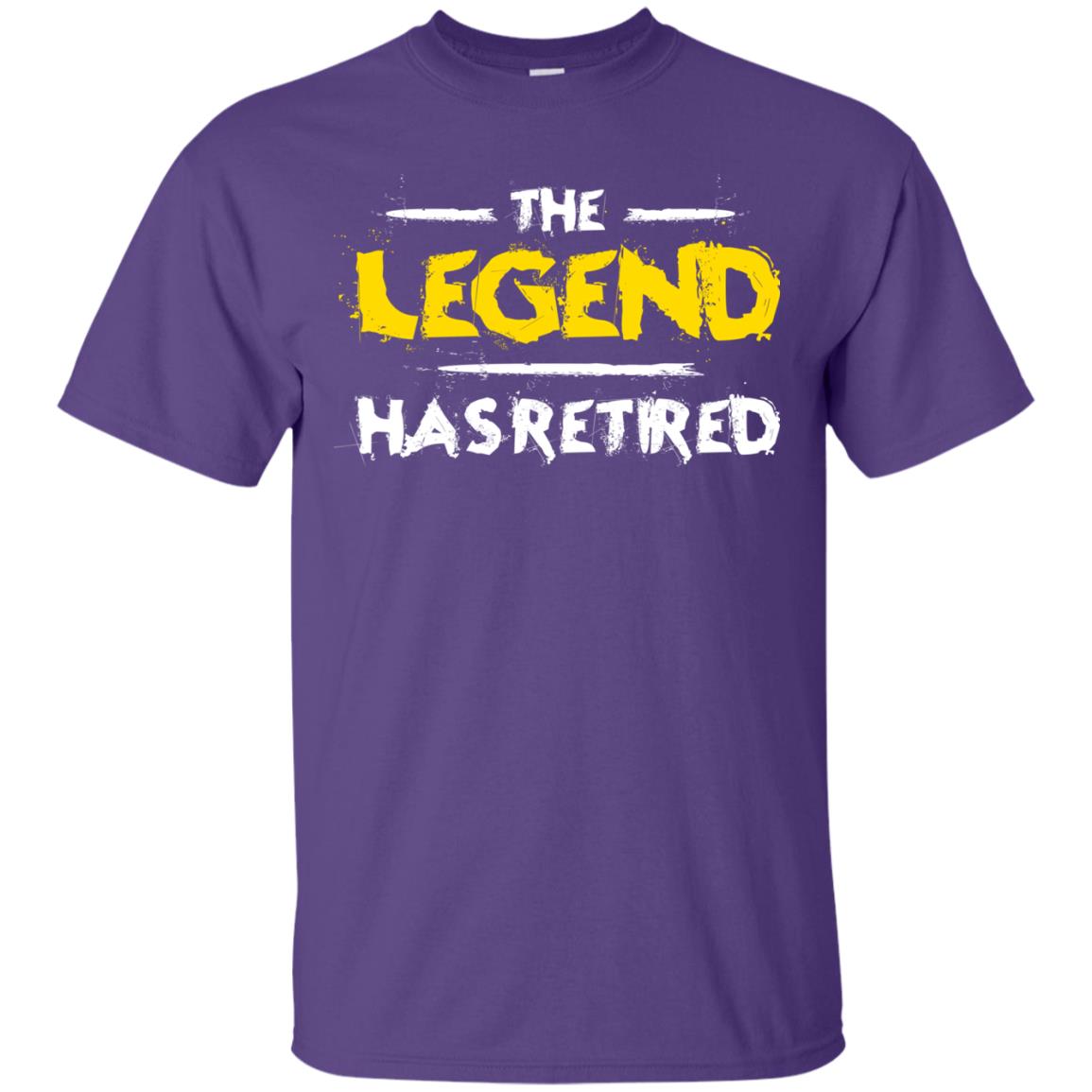 Retirement T-shirt The Legend Has Retired Purple