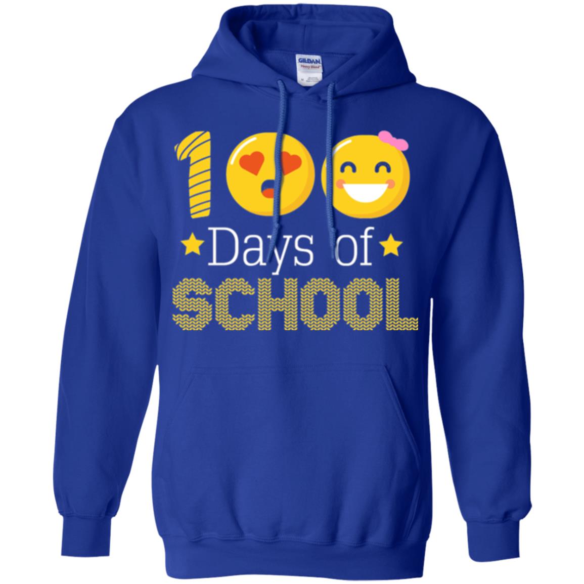 Teacher T-shirt 100 Days Of School T-shirt Royal