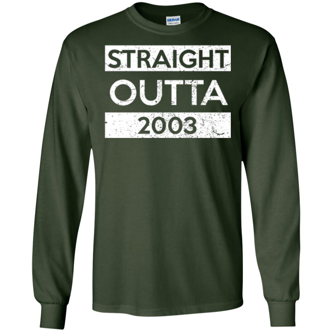 Brithday T-shirt Straight Outta 2003 Forest Green