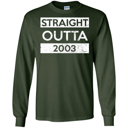 Brithday T-shirt Straight Outta 2003 Forest Green