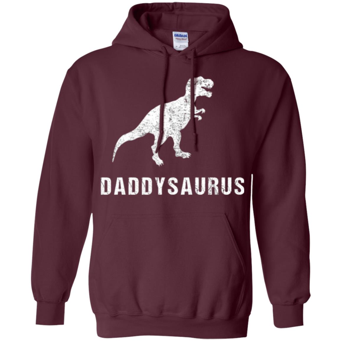 Dad T-shirt Daddysaurus Maroon