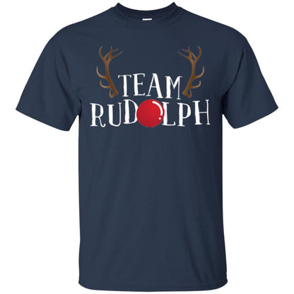 Christmas T-shirt Reindeer Team Rudolph Navy