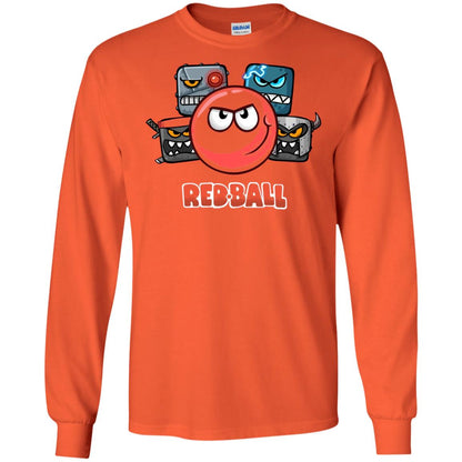 Red Ball 4 The Crew Game Lover T-shirt Orange