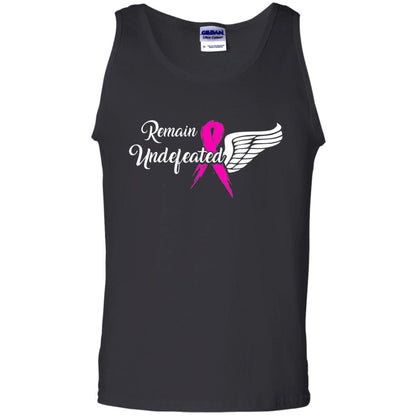 Breast Cancer T-shirt Remain Undefeated Black