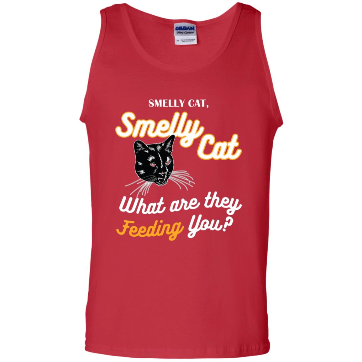Smelly Cat What Are They Feeding You Cat Lovers Shirt Red