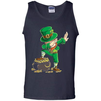 Dabbing Leprechaun Saint Patrick's Day T-shirt Navy