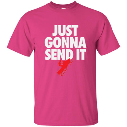 Snowmobile T-shirt Just Gonna Send It T-shirt Heliconia
