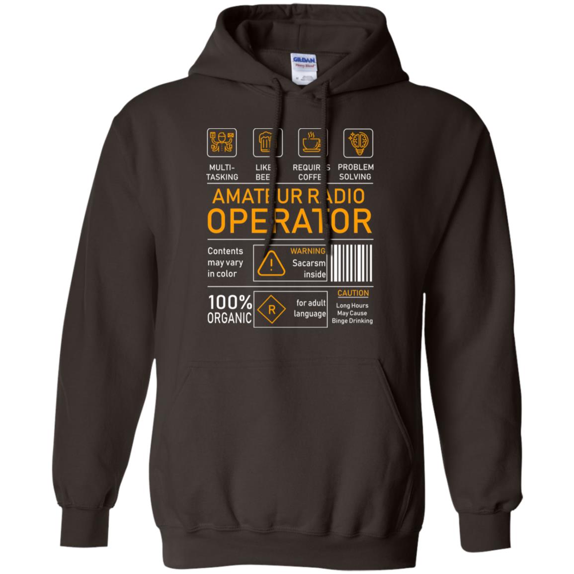 Amateur Radio Operator Gift Shirt Dark Chocolate