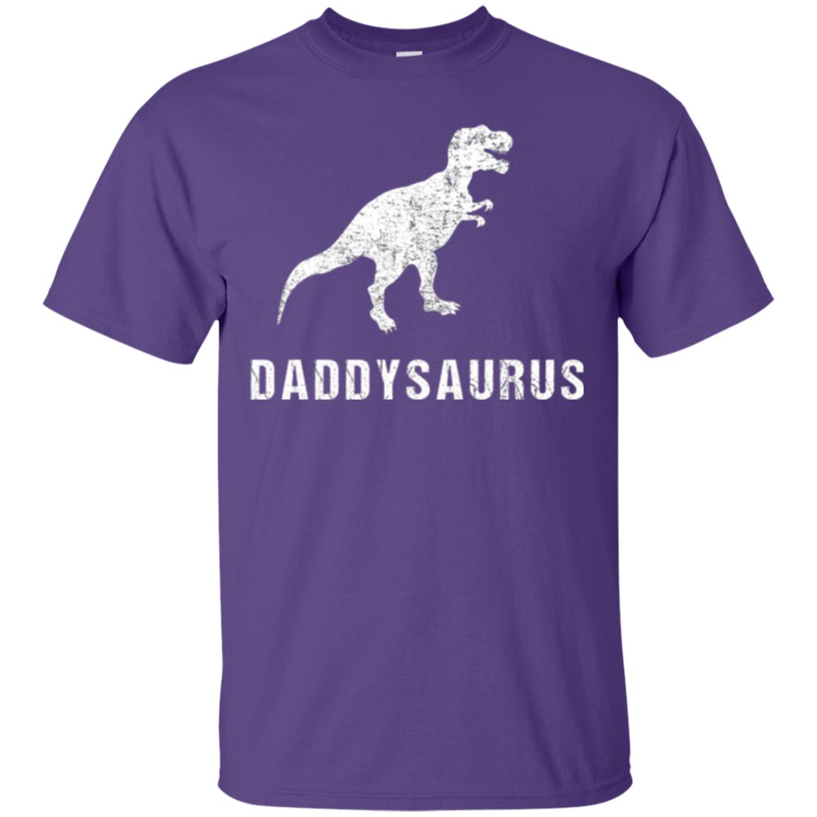 Dad T-shirt Daddysaurus Purple