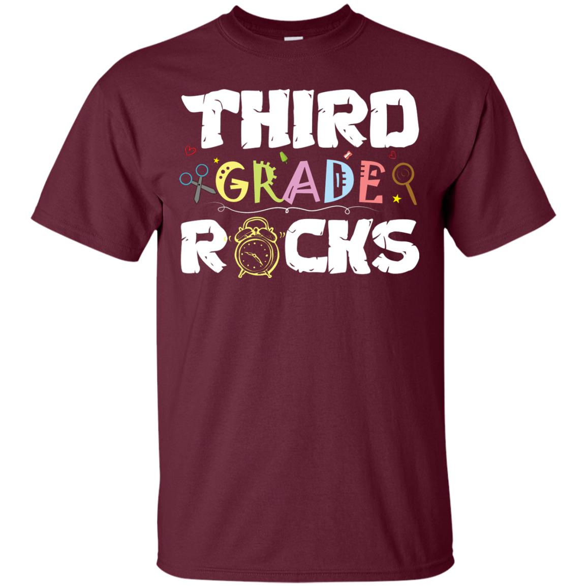 Third Grade 3rd Grade 2019 Shirt Maroon