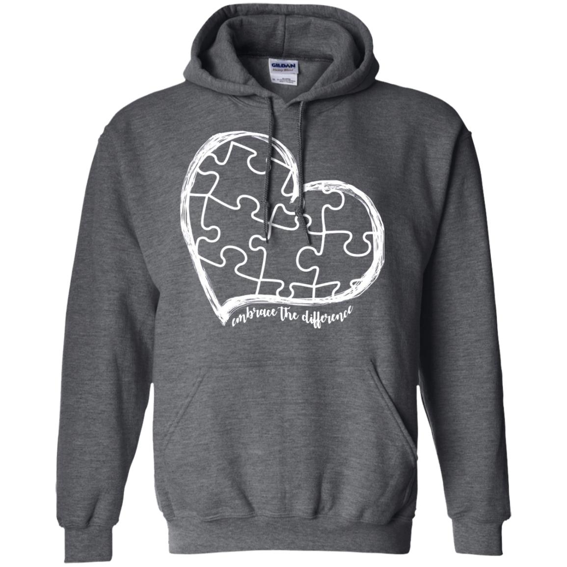 Autism Awareness Embrace Differences Shirt Dark Heather
