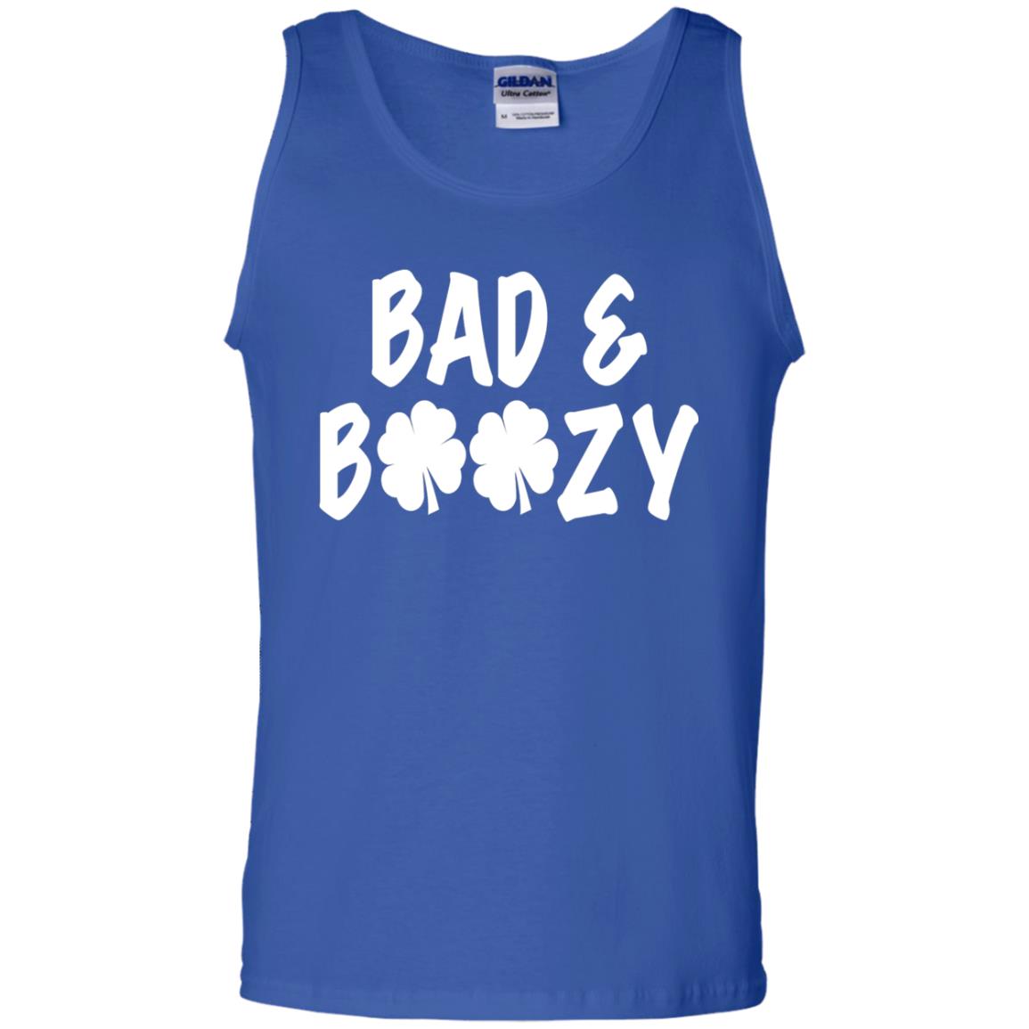 Bad And Boozy St. Patrick_s Day T-shirt Royal