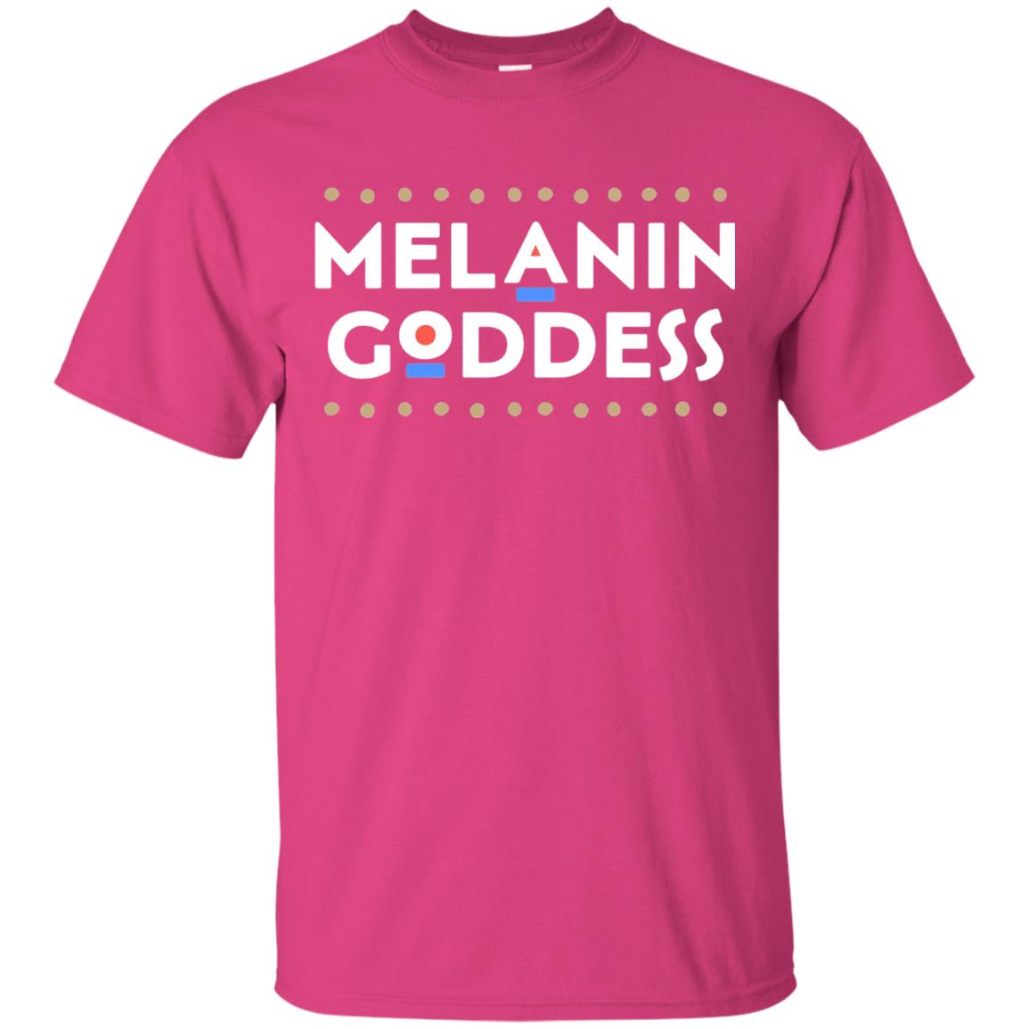 Melanin Goddess African Proud Afican American T-shirt Heliconia