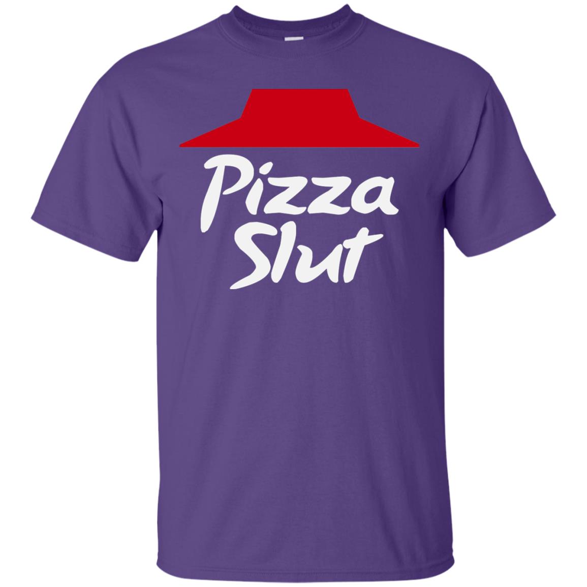 Pizza Slut Pizza Lovers Funny Adult Humor T-shirt Purple