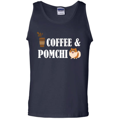 Coffee And Pomchi Lover Shirt Navy
