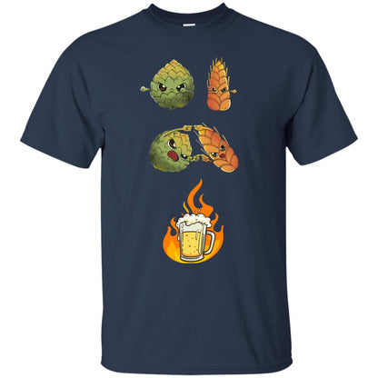 Beer Lover T-shirt Beer Fusion Navy