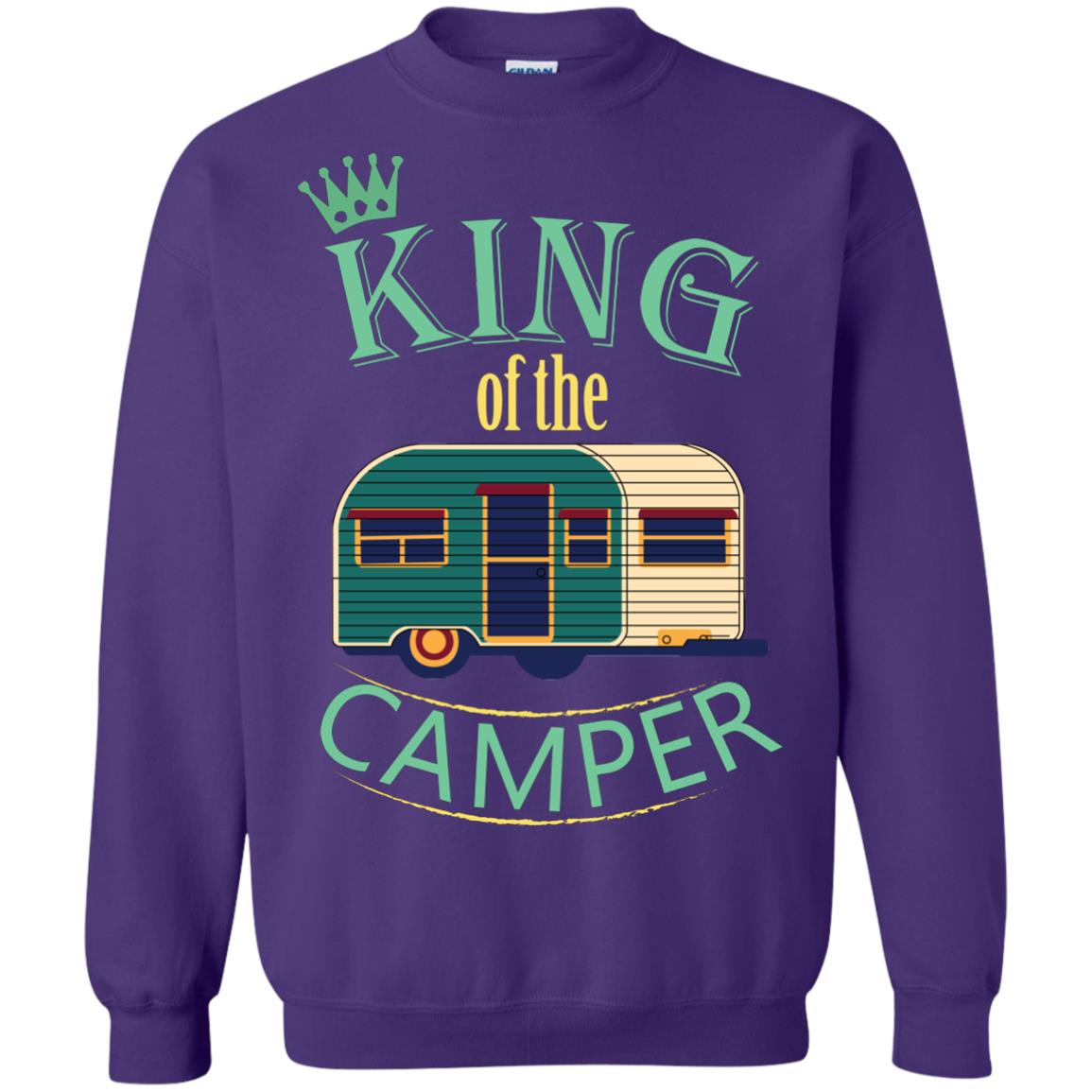 King Of The Camper Camping Lover Shirt Purple