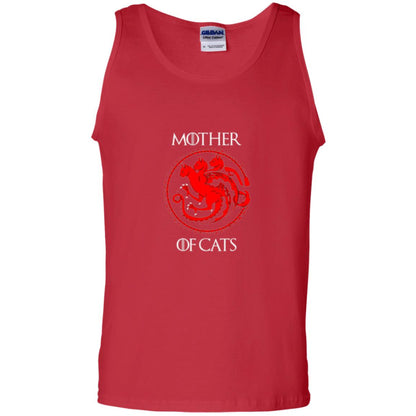 Cat Lovers T-shirt Mother Of Cat Red