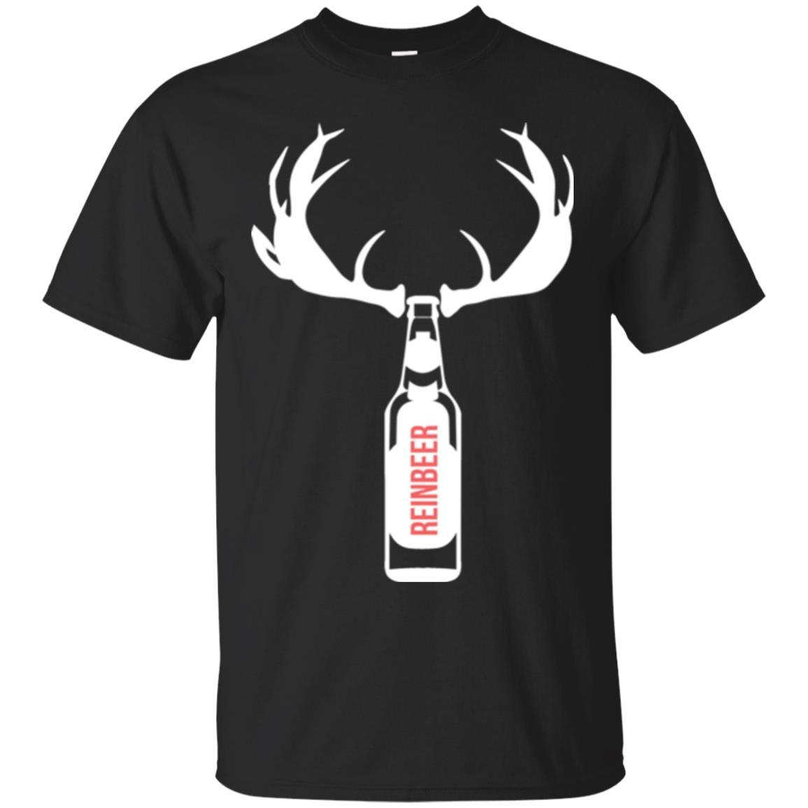 Christmas T-shirt Funny Christmas Reinbeer Black