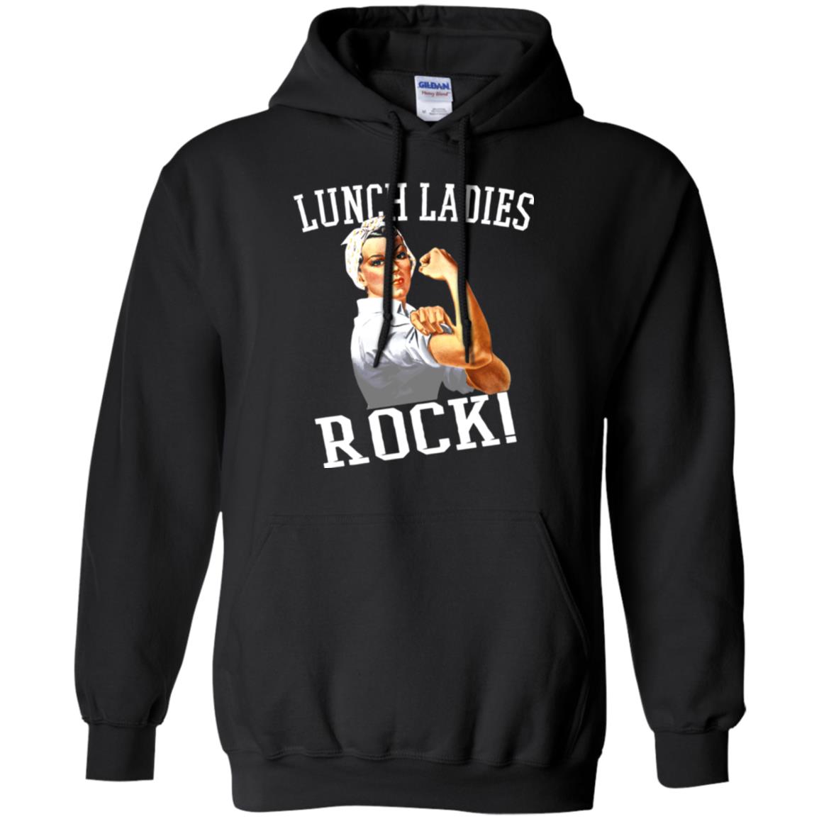 Lunch Ladies Rock Cafeteria Lunch Lady T-shirt Black