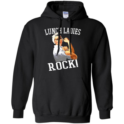 Lunch Ladies Rock Cafeteria Lunch Lady T-shirt Black