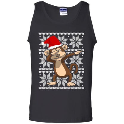 Christmas T-shirt Dabbing Monkey Black