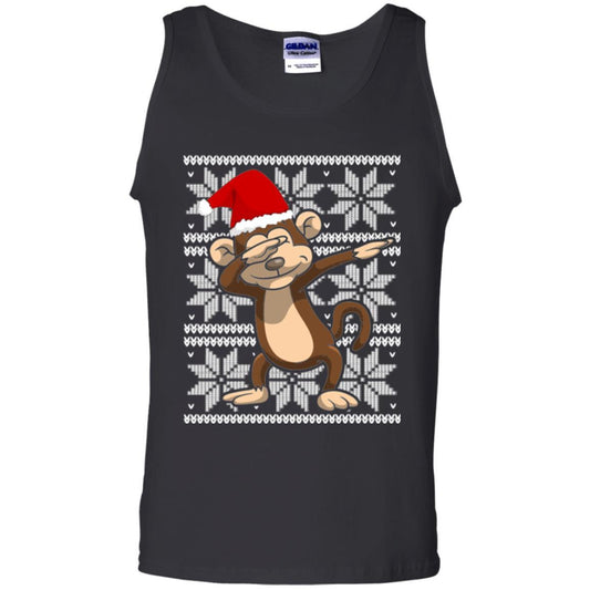 Christmas T-shirt Dabbing Monkey Black