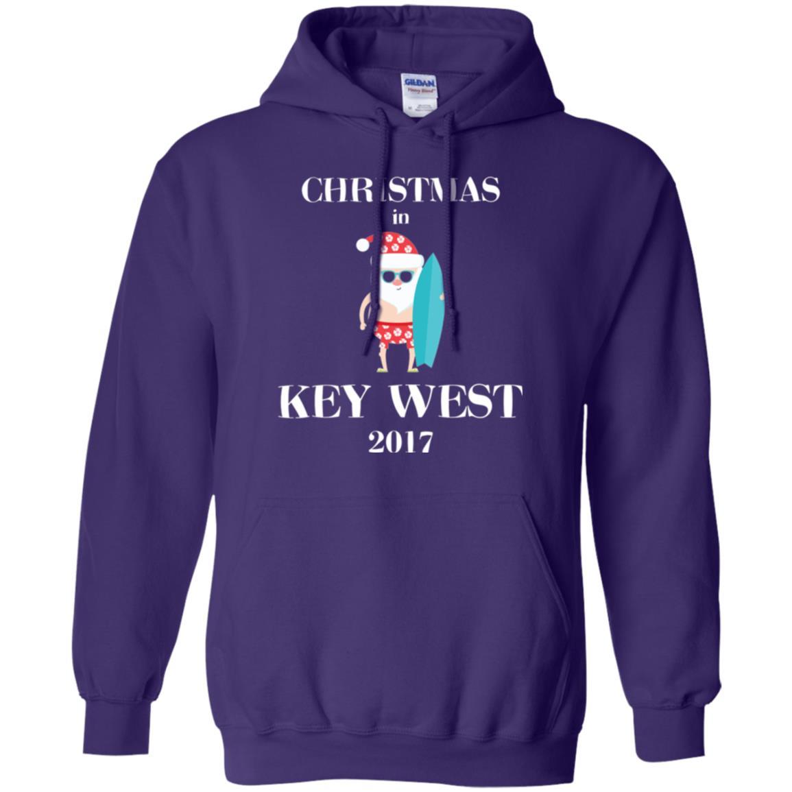 Family Vacation T-shirt Christmas In Key West 2017 Purple
