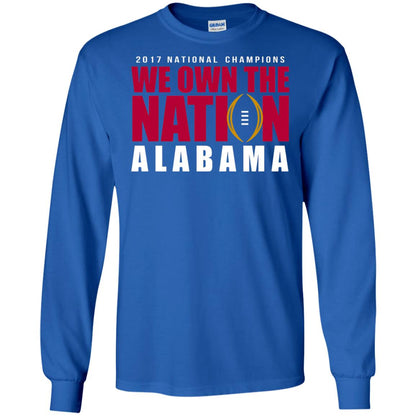 Football Lover T-shirt We Own The Nation Royal