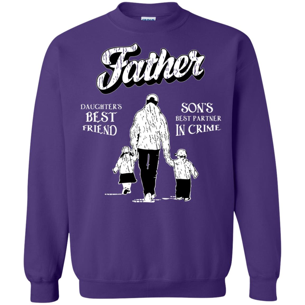 Father Is Daugther's Best Friend Son's Best Partner In Crime Shirt Purple