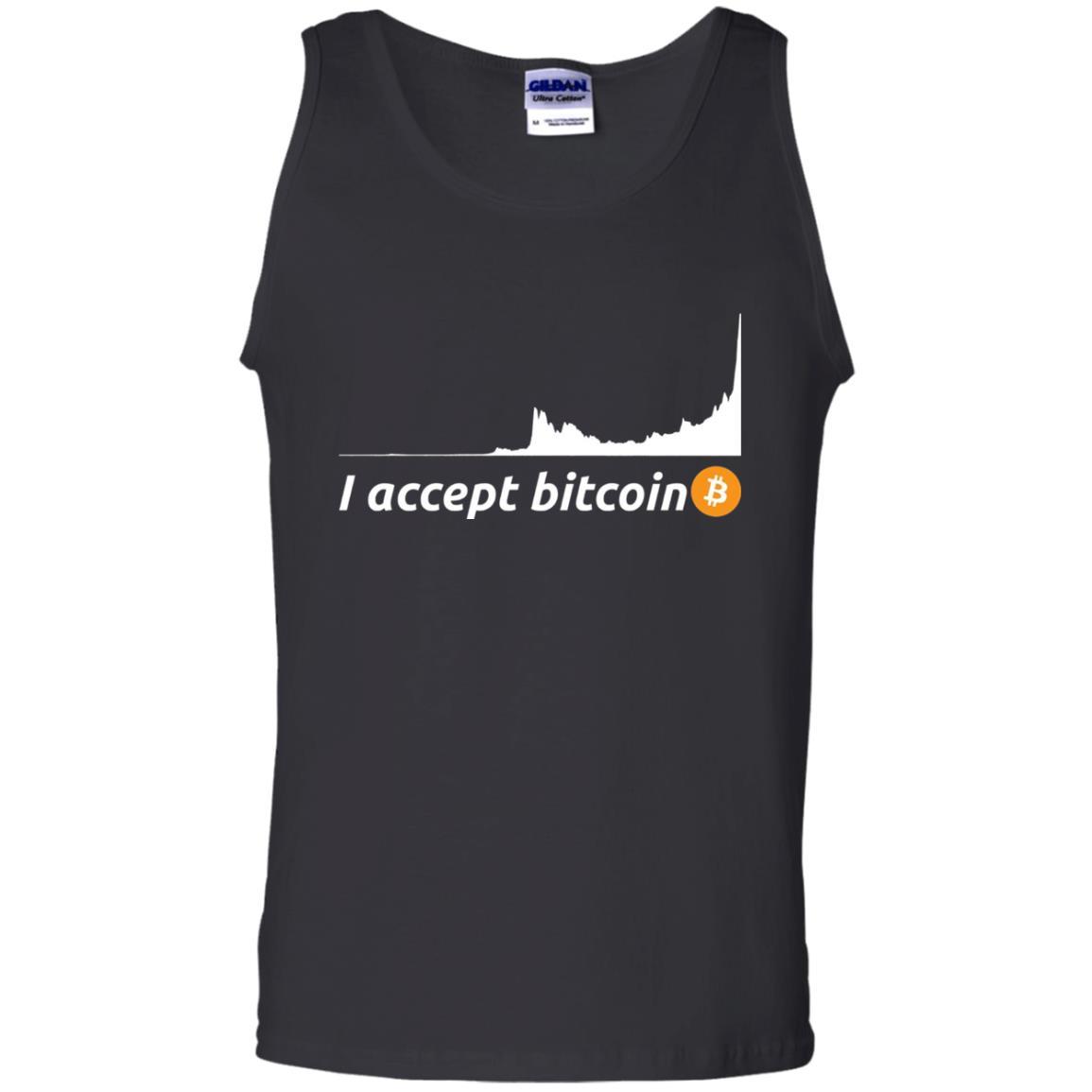 Cryptocurrency T-shirt I Accept Bitcoin Black