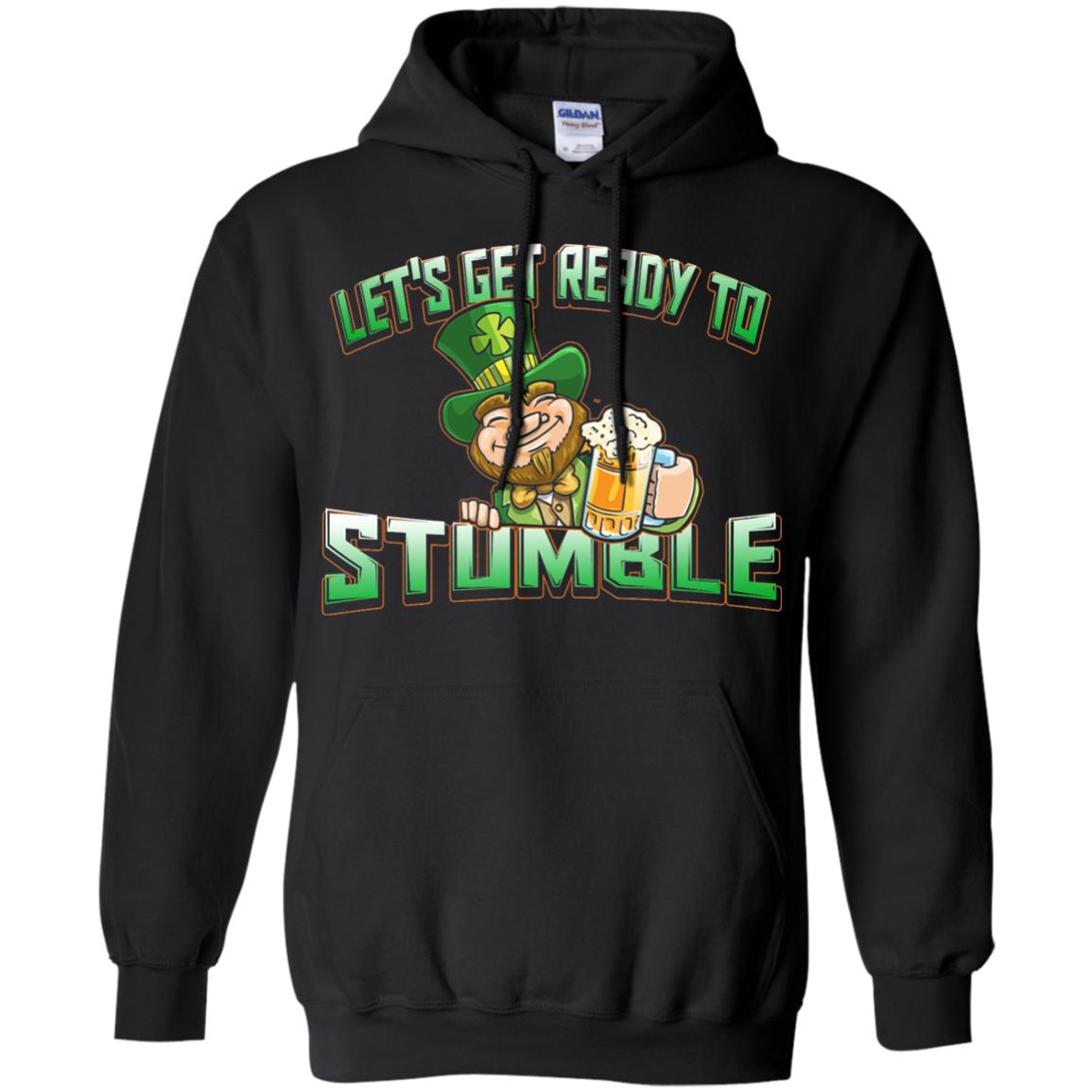 St.patrick_s Day T-shirt Let_s Get Ready To Stumble Black