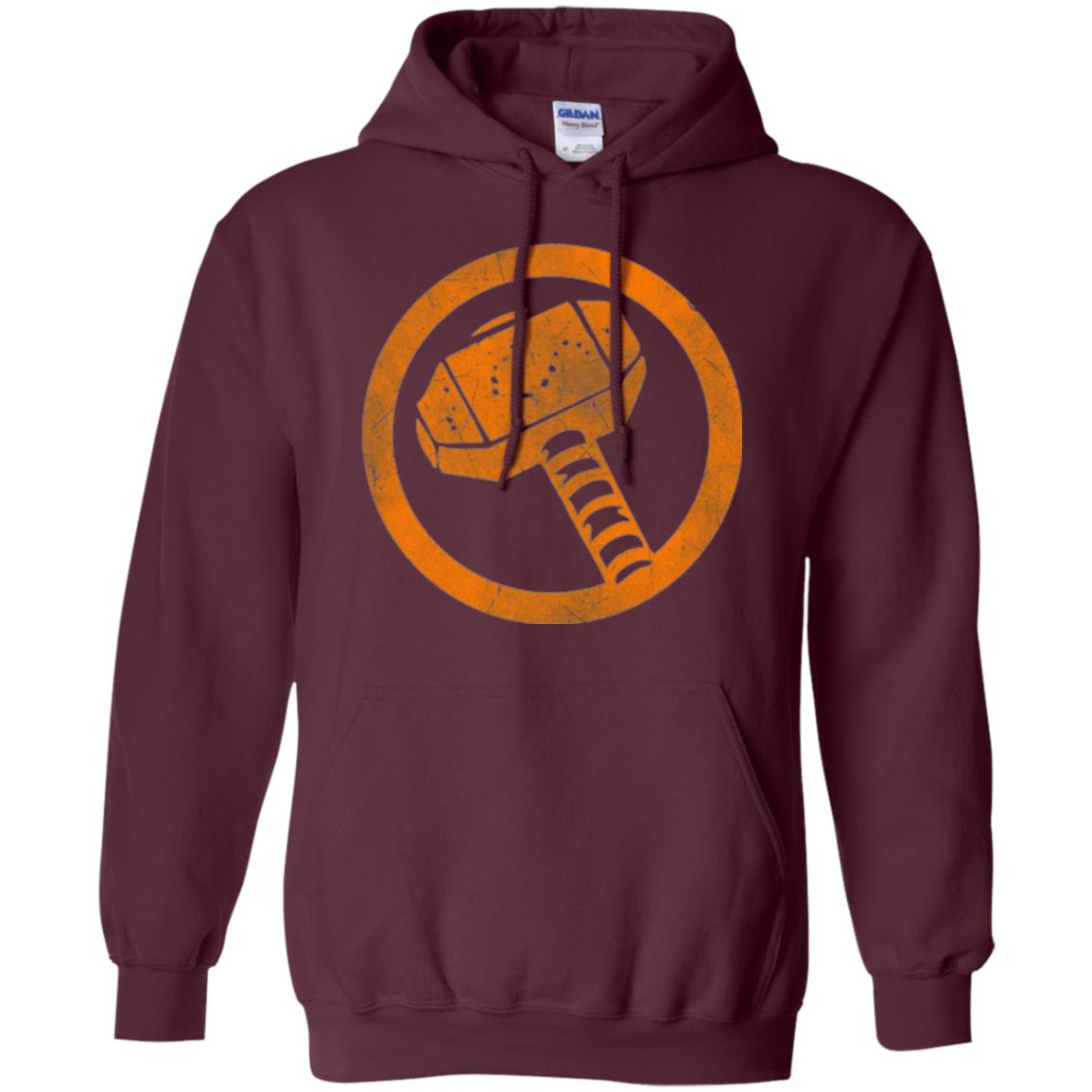 Thor Hammer T-shirt Maroon