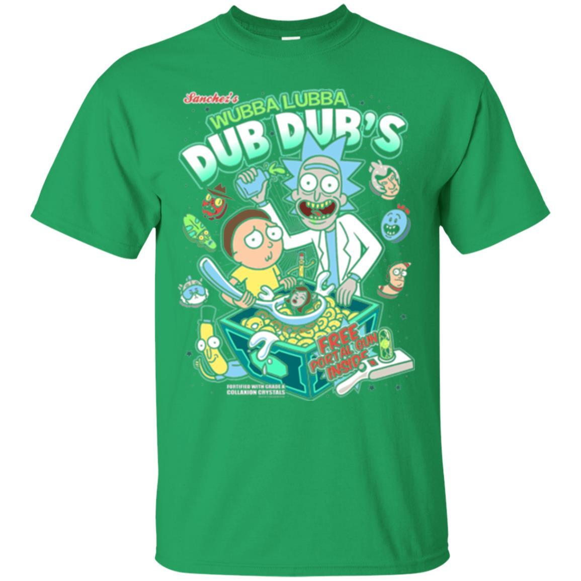 Rick Morty T-shirt Wubba Luba Dub Dub's Cereal