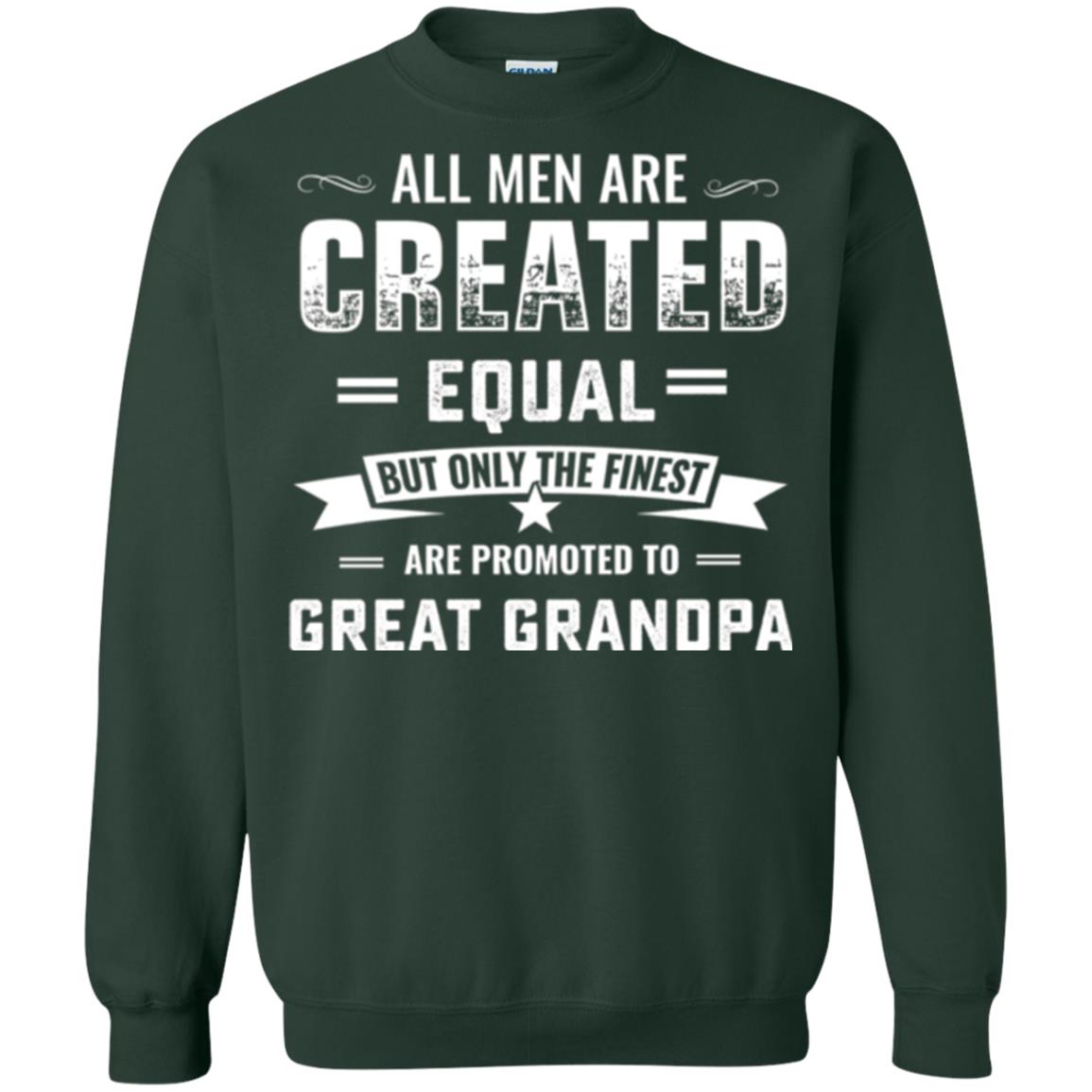 Papa T-shirt All Men Are Created Equal Forest Green