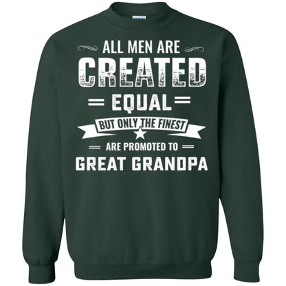 Papa T-shirt All Men Are Created Equal Forest Green