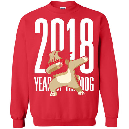 Dog Lover T-shirt 2018 Year Of The Dog Red